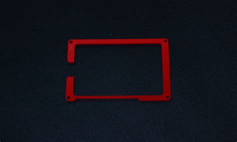 Naked Pi B Raspberry Pi Acrylic Case RED
