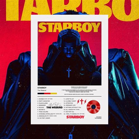 The Weeknd Starboy Album Poster Ebay