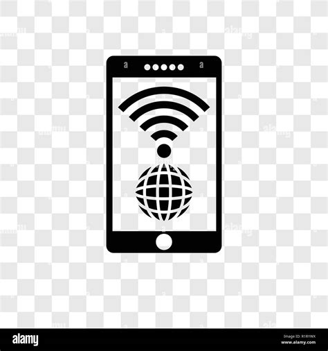 Wireless Internet Vector Icon Isolated On Transparent Background
