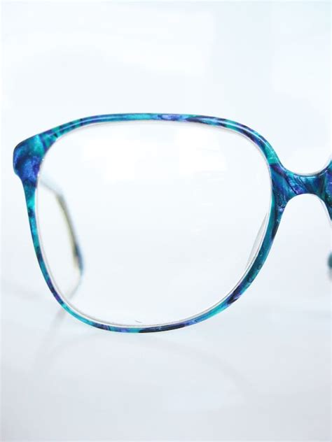 Vintage Cobalt Oversized Eyeglass Sunglass Frames 1980s