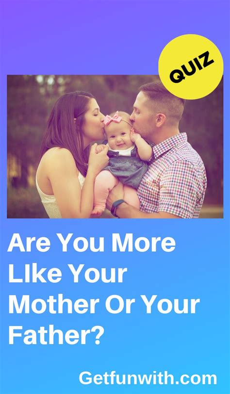 are you more like your mother or your father tejidos