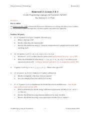 Hw Pdf Illinois Institute Of Technology Homework Homework