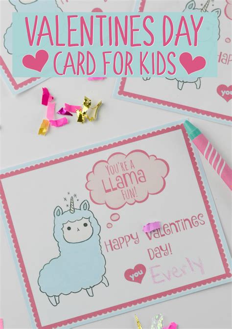 Valentines Day Card For Kids With Free Printable Houston Mommy And