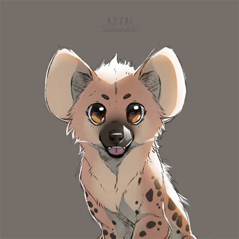 Hyena Pup Sketch By Azzai On Deviantart
