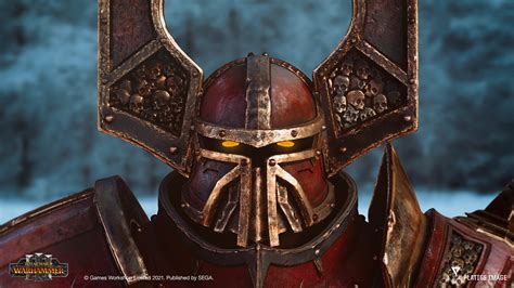 Armor Warrior Chaos Skull Artstation Total War Warhammer Iii