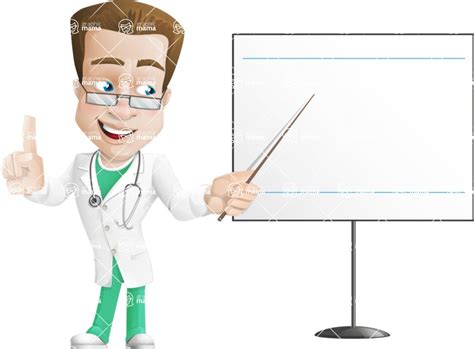 Expert Male Doctor Cartoon Vector Character 112 Illustrations