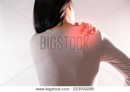 Women Suffer Neck Image Photo Free Trial Bigstock
