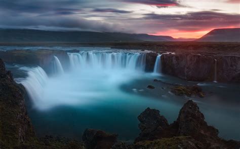 Godafoss 2880x1800 Waterfalls Iceland 1148 Wall Paper