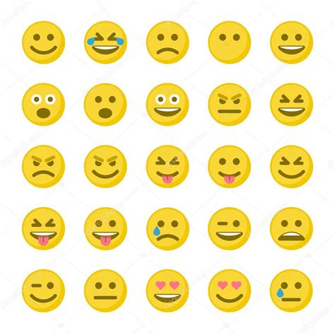 Set Of Yellow Smileys Stock Vector Image By ©art Sonik 116267244