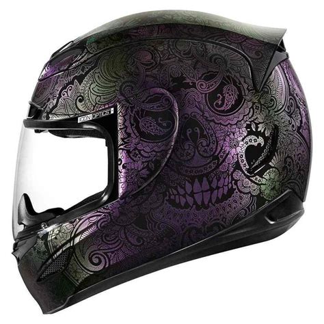 Icon Airmada Chantilly Opal Womens Motorcycle Helmets Womens