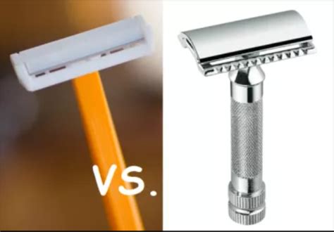 what is the difference between a typical safety razor and a bic one blade disposable razor