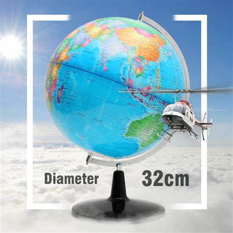 32cm Big Large Rotating Globe World Map Of Earth G Grandado