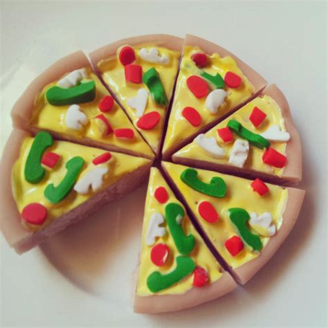 Tea And Craft Pizza Party Mini Clay Pizza Jewellery