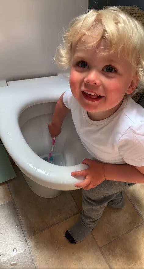 Mum Horrified After She Catches Her Two Year Old Cleaning Their Toilet With Her TOOTHBRUSH The Sun