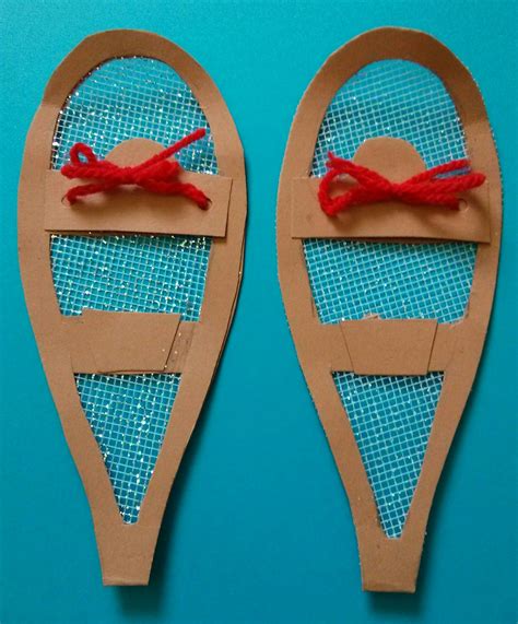 Mini Snowshoes Craft Winter Crafts For Kids Shoe Ornaments Snow Shoes