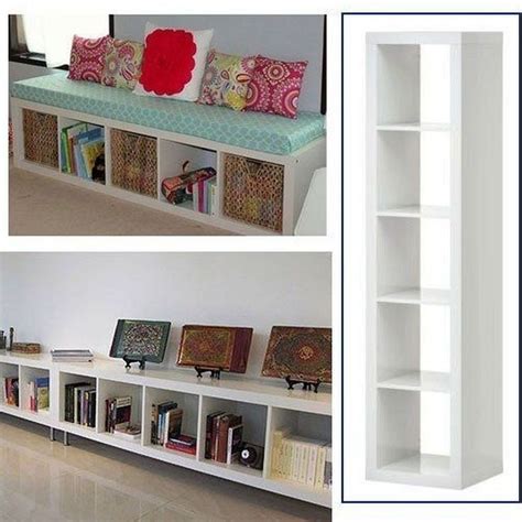 30 Long Low Bookshelf Design Ideas Made Of Wood Ikea Expedit