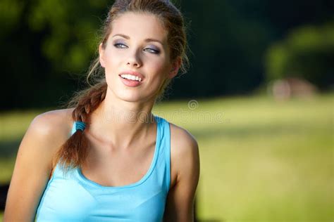 Fitness Brunette Wearing Undies Stock Image Image Of Body Brunette