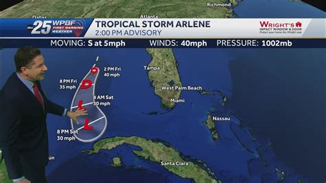 Tropical Storm Arlene Forms In Gulf Of Mexico Youtube