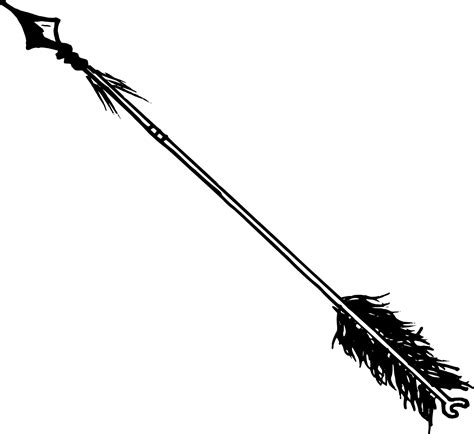 Black Arrow Feather Png
