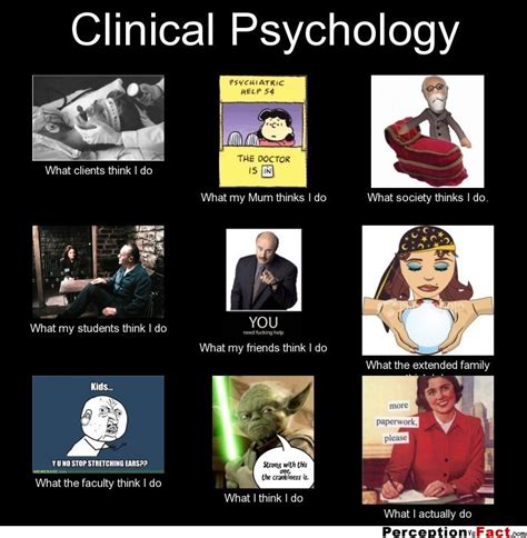 clinical psychology what people think i do what i really do perception vs fact