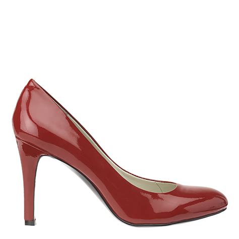 Lyst - Nine West Caress Round Toe High Heels in Red
