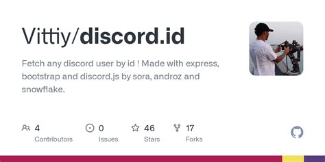 Github Vittiy Discord Id Fetch Any Discord User By Id Made With Express Bootstrap And
