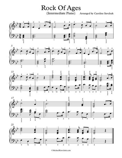 Why arrangement in music is important, and how it relates to your number one goal as a producer (which is finishing songs, right?) when you should think about arranging a song. Intermediate Piano Arrangement Sheet Music - Rock Of Ages | Sheet music, Violin sheet music ...