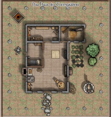 13x14 Battlemap House Of The Undertaker Undertaker Rpg And Fantasy Map