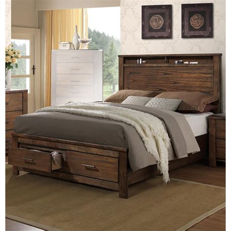 Simple and elegant, the houchins upholstered bed with storage will make a lasting impression in your room. Enchanting Wooden Queen Bed With Display And Storage ...