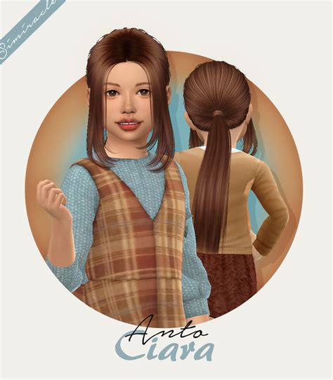 Anto Ciara Hair For Kids And Toddlers At Simiracle Sims 4 Updates D31