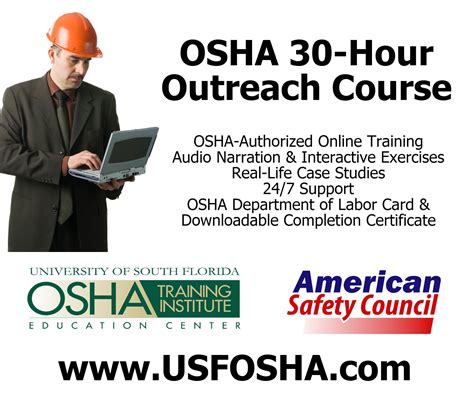Osha 30 Hour Outreach Safety Training Courses For Construction