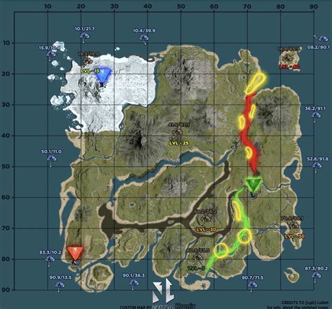 Ark Dino Spawn Map Maps Database Source
