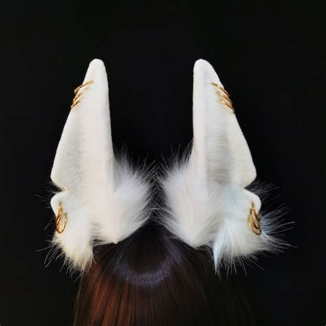 2022 Realistic Anubis Wolf Ear Headbandemulational Beast Etsy
