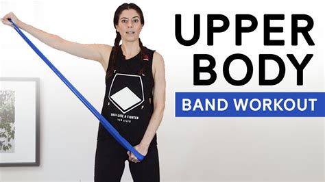 Upper Body Resistance Band Loop Workout Mini Bands Youtube
