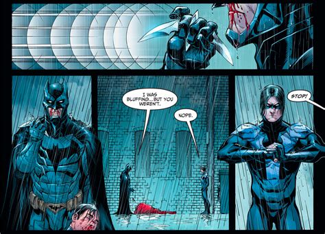 Nightwing Damian Wayne Tries To Kill Batman Injustice Gods Among Us