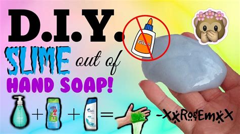 Diy Slime Out Of Hand Soap Non Stick Slime Without Glue Borax