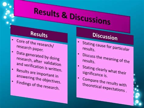 The discussion section is a framing section, like the introduction, which returns to the significance argument set up in your introduction. Results and discussion