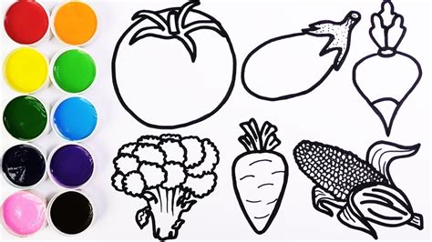 Dibujos De Verduras Para Colorear Para Ninos Dibujos I Para Colorear
