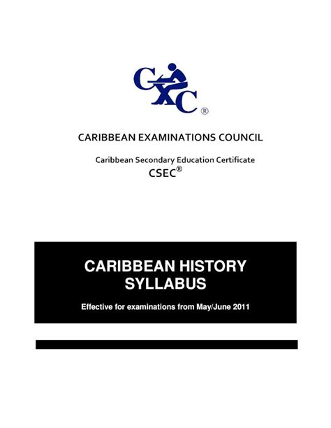Pdf Csec Caribbean History Dokumentips
