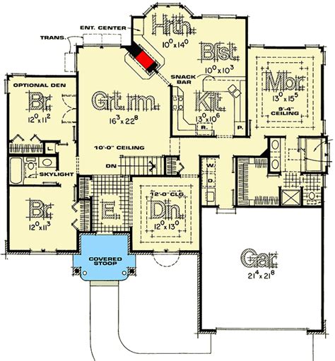 Split Bedroom Ranch Home Plan 4021db Architectural Designs House