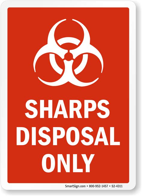I used some electrical tape i had lying around, i taped the main part of the bottle, but left a part for the label. Sharps Warning Labels and Signs - Biohazard Sharps Waste ...