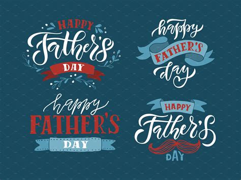 Happy Fathers Day Set ~ Templates ~ Creative Market