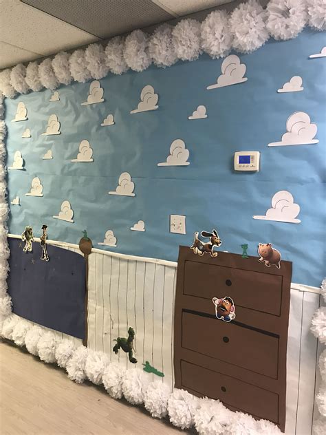 With a few creative ideas you can turn their bedroom into something you will be proud of. Andy's room... Crit Education Hallway | Bedroom toys ...