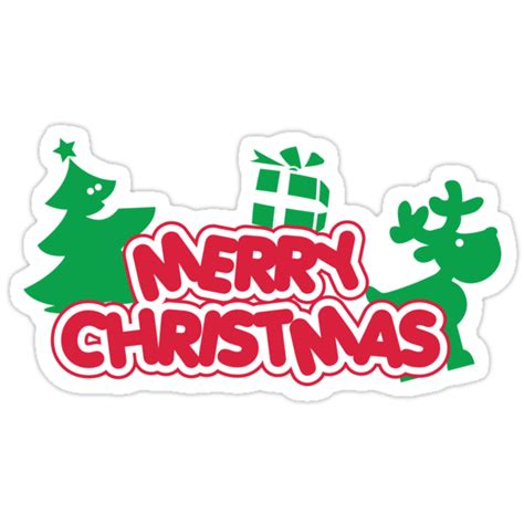 Merry Christmas Stickers By Nektarinchen Redbubble