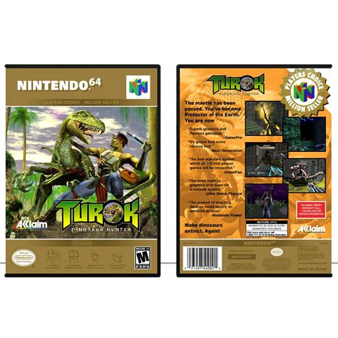 Amazon Com Turok Dinosaur Hunter PC N64 Game Case Only Handmade