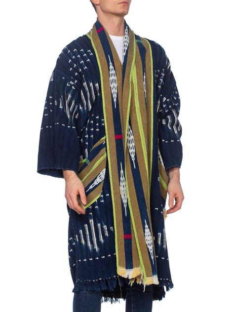 Morphew Collection African Indigo Coat With 1970s French