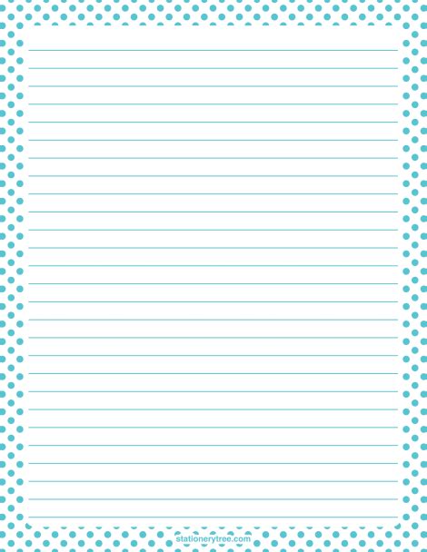 Free Printable Lined Stationary Free Download Aashe