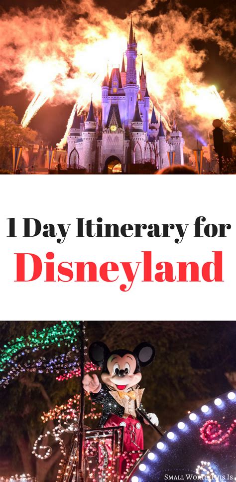Detailed One Day Disneyland Itinerary Post April 2021 Reopening