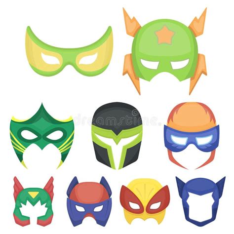 Superhero Mask Cartoon Stock Illustrations 10467 Superhero Mask