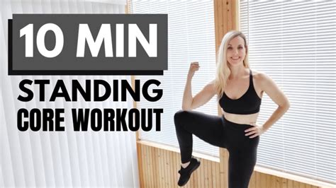 Min Standing Core Workout At Home No Equipment Youtube